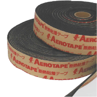 【爆買い人気】AEROTAPE 日商エアロ エアロテープ 断熱粘着テープ厚み3mm×幅50mm×長さ15m ５巻き ５個セット 断熱材、遮熱材